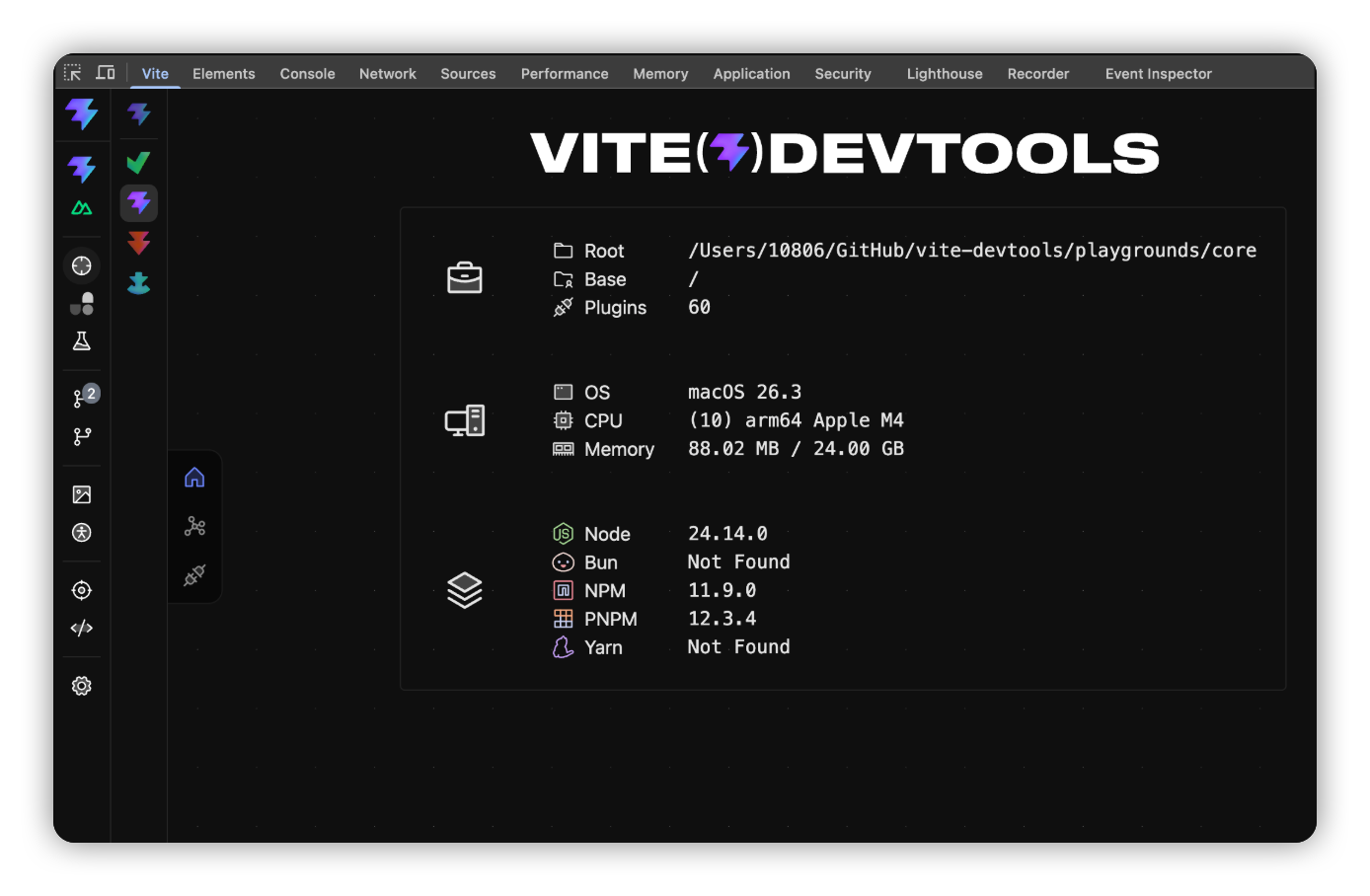 Chrome Extension for Vite DevTools