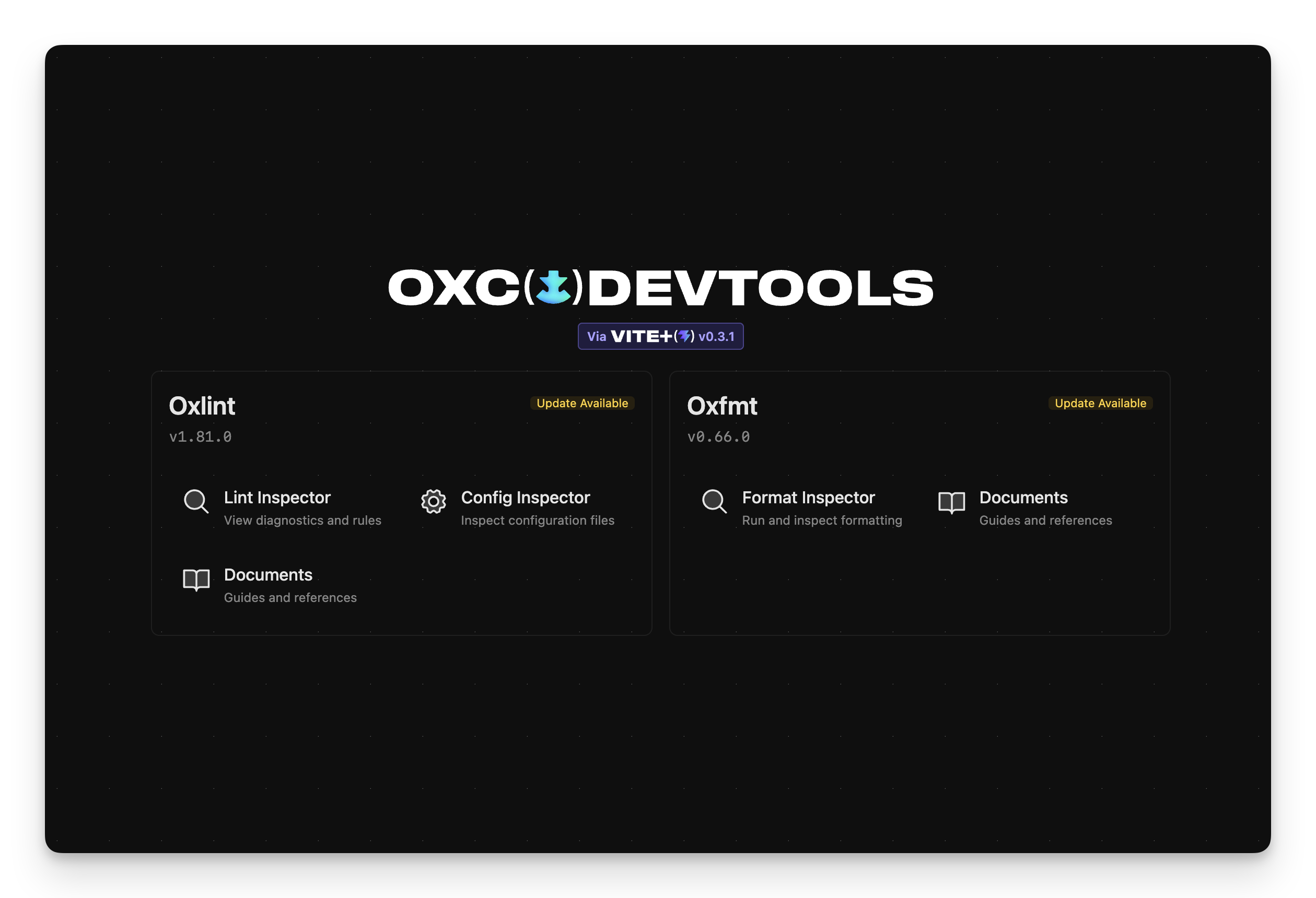 Oxc DevTools overview
